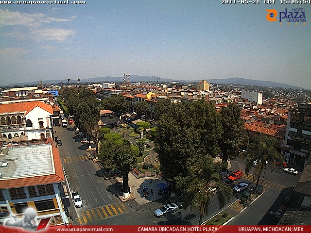 Uruapan, panorama z hotelu Plaza